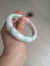 Load image into Gallery viewer, 61.8 mm certified type A 100% Natural sunny green/purple/white Jadeite Jade bangle AX103-5428