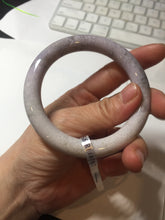 Load image into Gallery viewer, 56.8mm 100% natural light purple round cut Coral Jade (珊瑚玉) bangle SY123