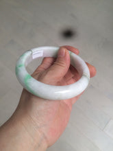 Load image into Gallery viewer, 61.8 mm certified type A 100% Natural sunny green/purple/white Jadeite Jade bangle AX103-5428