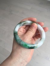 Load image into Gallery viewer, 59mm Certified Type A 100% Natural sunny green/white/brown/black Jadeite Jade bangle BK36-8353