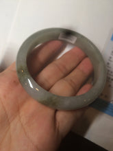 Load image into Gallery viewer, 57.7mm Certified 100% natural Type A dark green/gray jadeite jade bangle AJ65-8080