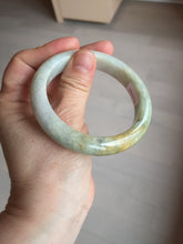 Load image into Gallery viewer, 56.1mm 100% natural certified light green yellow purple jadeite jade bangle BM92-9766