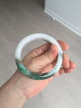 Load image into Gallery viewer, 59mm Certified Type A 100% Natural sunny green/white/brown/black Jadeite Jade bangle BK36-8353