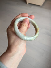 Load image into Gallery viewer, 56.1mm 100% natural certified light green yellow purple jadeite jade bangle BM92-9766