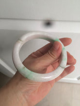 Load image into Gallery viewer, 61.8 mm certified type A 100% Natural sunny green/purple/white Jadeite Jade bangle AX103-5428
