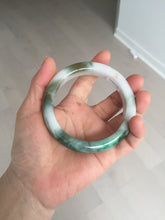 Load image into Gallery viewer, 59mm Certified Type A 100% Natural sunny green/white/brown/black Jadeite Jade bangle BK36-8353