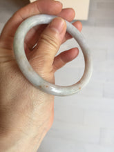 Load image into Gallery viewer, 58.9mm certified 100% natural type A light green/purple/yellow(Fu Lu SHOU) slim round cut jadeite jade bangle BN45-3116