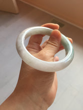 Load image into Gallery viewer, 60.4mm certified Type A 100% Natural icy watery light green/purple Jadeite Jade bangle BF145-9528