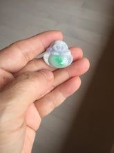 Load image into Gallery viewer, Certified 100% Natural type A sunny green happy Buddha jadeite Jade pendant PB67-5102