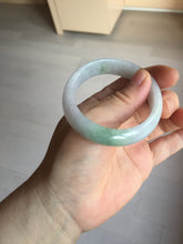 Load image into Gallery viewer, 51mm certified 100% natural Type A icy watery light green purple oval jadeite jade bangle PB209-2837