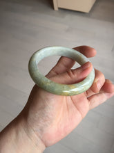 Load image into Gallery viewer, 56.1mm 100% natural certified light green yellow purple jadeite jade bangle BM92-9766