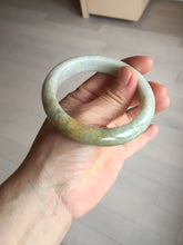 Load image into Gallery viewer, 56.1mm 100% natural certified light green yellow purple jadeite jade bangle BM92-9766