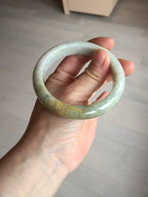 Load image into Gallery viewer, 56.1mm 100% natural certified light green yellow purple jadeite jade bangle BM92-9766