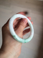 Load image into Gallery viewer, 58mm certified 100% natural sunny green/white/brown round cut jadeite jade bangle AX102-5430