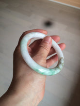 Load image into Gallery viewer, 58mm certified 100% natural sunny green/white/brown round cut jadeite jade bangle AX102-5430