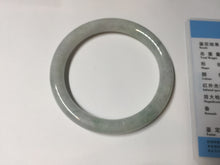 Load image into Gallery viewer, 55mm Certified Type A 100% Natural light green yellow round cut Jadeite Jade bangle Q134-2846