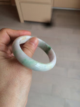 Load image into Gallery viewer, 50.5mm Certified Type A 100% Natural sunny green/purple/yellow(FU LU Shou) oval Jadeite Jade bangle AK53-1221