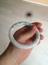 Load image into Gallery viewer, 58mm certified 100% natural sunny green/white/brown round cut jadeite jade bangle AX102-5430