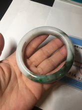 Load image into Gallery viewer, 59mm Certified Type A 100% Natural sunny green/white/brown/black Jadeite Jade bangle BK36-8353
