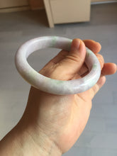 Load image into Gallery viewer, 59.5mm certified Type A 100% Natural light green sunny green light purple Jadeite Jade bangle BF147-8465