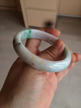 Load image into Gallery viewer, 50.5mm Certified Type A 100% Natural sunny green/purple/yellow(FU LU Shou) oval Jadeite Jade bangle AK53-1221