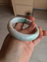 Load image into Gallery viewer, 50.5mm Certified Type A 100% Natural sunny green/purple/yellow(FU LU Shou) oval Jadeite Jade bangle AK53-1221