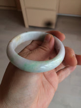 Load image into Gallery viewer, 50.5mm Certified Type A 100% Natural sunny green/purple/yellow(FU LU Shou) oval Jadeite Jade bangle AK53-1221