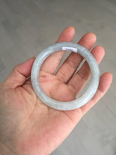 Load image into Gallery viewer, 54mm certified natural 100% natural Type A light green round cut jadeite jade bangle BS74-1021