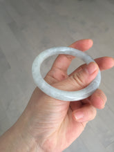 Load image into Gallery viewer, 54mm certified natural 100% natural Type A light green round cut jadeite jade bangle BS74-1021