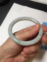 Load image into Gallery viewer, 55mm Certified Type A 100% Natural light green yellow round cut Jadeite Jade bangle Q134-2846