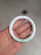 Load image into Gallery viewer, 58mm certified 100% natural sunny green/white/brown round cut jadeite jade bangle AX102-5430