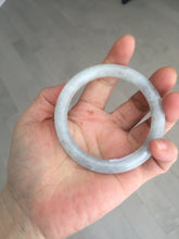 Load image into Gallery viewer, 54mm certified natural 100% natural Type A light green round cut jadeite jade bangle BS74-1021