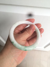 Load image into Gallery viewer, 58mm certified 100% natural sunny green/white/brown round cut jadeite jade bangle AX102-5430
