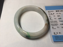 Load image into Gallery viewer, 53.5mm 100% natural certified sunny green brown pink oval jadeite jade bangle BN29-8348