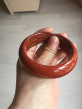 Load image into Gallery viewer, 58mm 100% natural red jasper stone(红碧玉,鸡血石) bangle SY100
