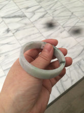 Load image into Gallery viewer, 51.8mm Certified type A 100% Natural green/purple Jadeite Jade square bangle F111-7277