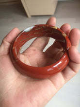 Load image into Gallery viewer, 58mm 100% natural red jasper stone(红碧玉,鸡血石) bangle SY100