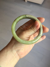 Load image into Gallery viewer, 58.4mm certified Type A 100% Natural yellow/brown flying dandelions nephrite Jade bangle HF80-0469