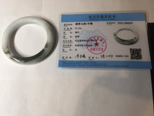 Load image into Gallery viewer, 56mm Certified Type A 100% Natural dark green/white//black Jadeite Jade bangle BK39-8357