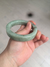 Load image into Gallery viewer, 57.6mm certified type A 100% Natural light green/gray square style Jadeite Jade bangle AX101-1509