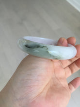 Load image into Gallery viewer, 57.7mm Certified 100% natural Type A dark green white purple jadeite jade bangle AH91-3014