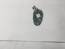 Load image into Gallery viewer, 100% natural type A icy watery light green blue gray Guatemala jadeite leaf pendant BP184-2