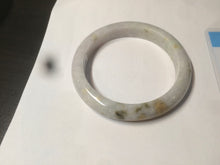 Load image into Gallery viewer, 52.3mm Certified type A 100% Natural green/white/very light purple/yellow Jadeite Jade bangle AZ77-1629