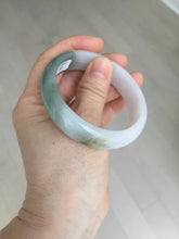 Load image into Gallery viewer, 54.2mm Certified type A 100% Natural dark green brown white purple Jadeite bangle AD120-3001