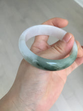 Load image into Gallery viewer, 54.2mm Certified type A 100% Natural dark green brown white purple Jadeite bangle AD120-3001