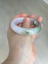Load image into Gallery viewer, 54.2mm Certified type A 100% Natural dark green brown white purple Jadeite bangle AD120-3001