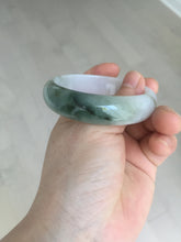 Load image into Gallery viewer, 54.2mm Certified type A 100% Natural dark green brown white purple Jadeite bangle AD120-3001