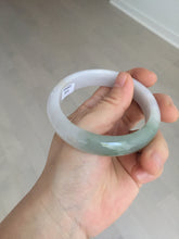 Load image into Gallery viewer, 57.5mm certified Type A 100% Natural dark green purple white Jadeite Jade bangle Y158-3015