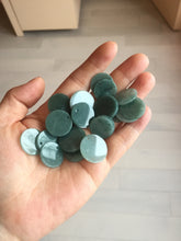 Load image into Gallery viewer, 100% Natural type A dark blue/green/gray round Guatemala Jadeite Jade safe and sound pendant group BF155
