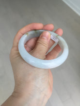 Load image into Gallery viewer, 57.7mm Certified 100% natural Type A dark green white gray purple brown jadeite jade bangle AD119-3012